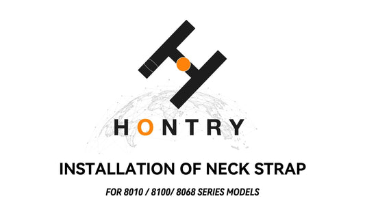 Mount a neck strap for Model No.8010 / 8101